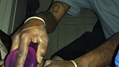 big freak gives blowjob to monster black cock, so intense and wild