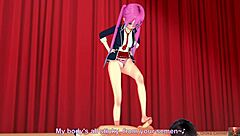 Pink-Haired Girl Performs on Stage with You in Koikatsu