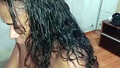 while my fiance is at work, i sneak off and offer my tight brazilian ass to the delivery guy