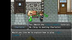 check out henteria chronicles 3 part 3 in english, it's pixel art with no animated scenes