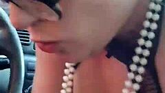 samantha sucks that big cock, brunette wife homemade monster sucking session