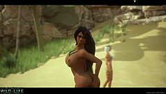 the girl masturbated in public with a cucumber - wild life