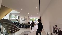 black stud tony genius deepthroats and rides white dick in sweaty vr gay porn