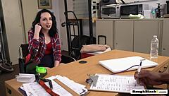 White Hottie Gets Her Pussy Drilled Hard by Director in Doggy Style