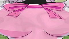 she mangled those big boobs in hentai