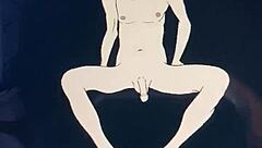 look at his massive penis in this wild anime scene