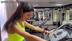 Trainer Introduces New Workout Moves and Pounds Katty Hard in Gym Session