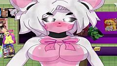 she mangled those big boobs in hentai