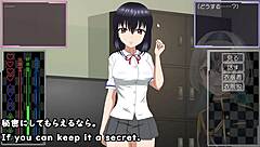 wow, toying that anime girl with machine in hentai game