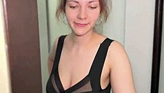 i couldn’t believe it, helped stepsister with laptop and got rough pov action