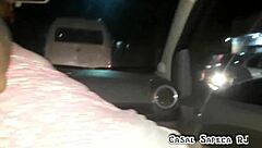 Sucking Friend While Driving, Showing Off On Streets, Husband Filming