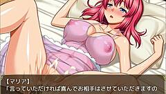 playing perverted game with cool maid lover