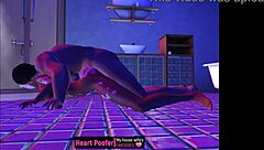 Pulled out of the shower onto the bathroom floor