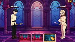 Hey, you think you can handle stripping this bratty princess Sophia naked in the hentai game?