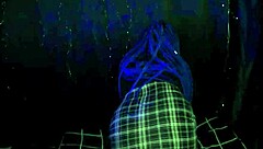 Watch me flash my big tits and ass in a skirt without panties until he fucks me