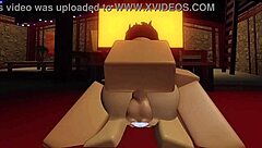 Big titty Roblox girl slammed with multiple creampies in wild 3D cartoon action. She takes every load hard.
