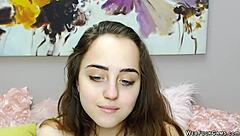 This Cute Brunette Babe Is Playing With Her Vibrator On Webcam, You Know?