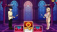 Hey, you think you can handle stripping this bratty princess Sophia naked in the hentai game?