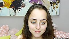 This Cute Brunette Babe Is Playing With Her Vibrator On Webcam, You Know?