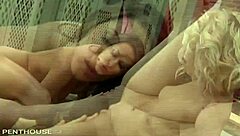 Penthouse Pet Kortney Kane and Ash Hollywood Dive into Sexy Lesbian Licking