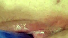 solo masturbation session with homemade raw energy