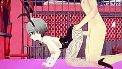 Hana Uzaki and Yanagi Uzaki Bunny Girl in Wild Creampie Sex?