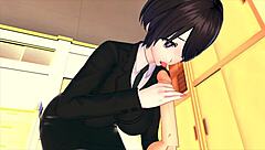 hey, check this female boss training employees in 3d hentai 85 action