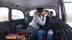 skinny sexy czech lesbians with great tits strap on fun in taxi?