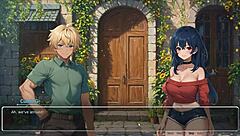 Blurring walls in hentai game ep 3, teasing boyfriend with voyeurism! 😘