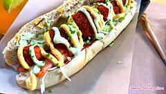 teenie gets juicy cum in mouth during sex vlog with jamie young in athens