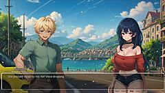 Blurring walls in hentai game ep 3, teasing boyfriend with voyeurism! 😘