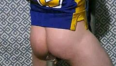 i'm using a dildo on my ass in this amateur gay masturbation session