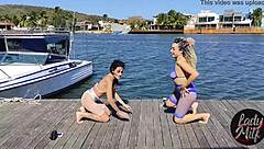 Latina milf with big tits cums fast in oral action!