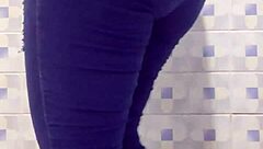 hidden cam catches mature latina ann's bathroom moment