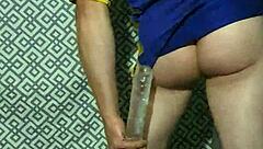 i'm using a dildo on my ass in this amateur gay masturbation session