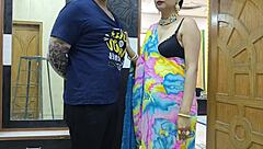 Indian Desi Step Mom Seduces with Big Boobs