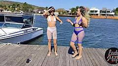 Latina milf with big tits cums fast in oral action!