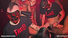 super eros halloween party with wild blowjob action