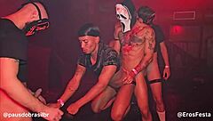 super eros halloween party with wild blowjob action
