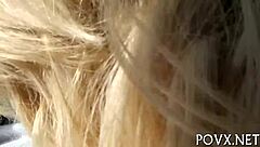 Sex model Destiny 18+ Jaymes gets rough hardcore fucking with blowjob and wet pussy in POV