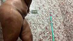 this ebony woman with a giant ass is twerking to funk music