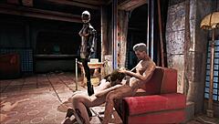 Fallout 4 Brunette Gets Banged in Power Armor