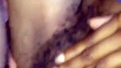 Ebony Girl Takes Monster Cock Cumshot