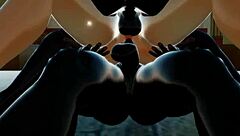 candace takes double penetration in hentai