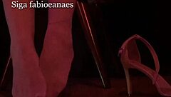 Hotwife Teases With High Heels And Pantyhose Legs