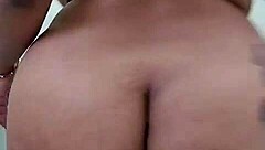 BBW Teases And Fucks Herself With Dildo In Shower While Alone