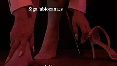 Hotwife Teases With High Heels And Pantyhose Legs