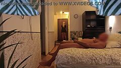 Real Delivery Guy Caught Us Naked During a Blowjob in Bed