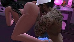 whore in the sims 4 takes big black cock.