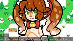 Poppy from LoL gets covered in hot cum for Christmas.